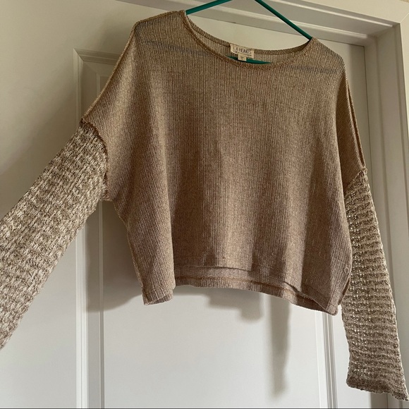 Cropped Knit Sweater - Picture 1 of 5